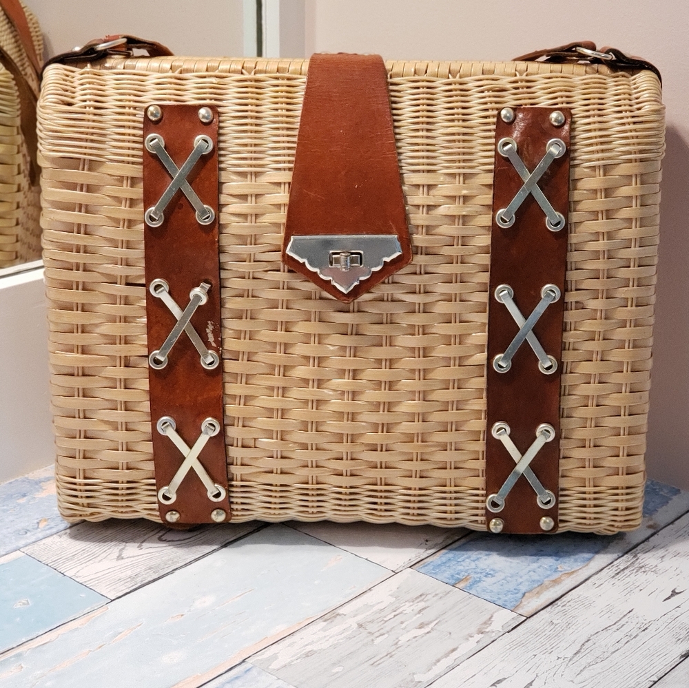 Vintage Simon Wicker Bag